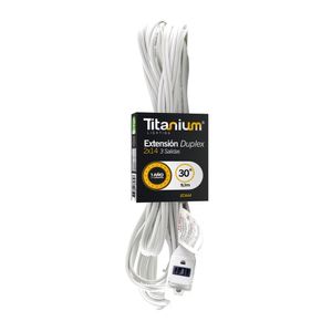 Extension Titanium Econo 9,1Mts Hogar Eca44 3 Sal Blanca
