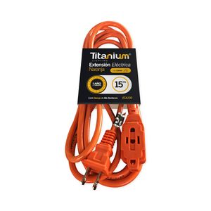 Extension Encauchetada Titanium 15Mt ECA100 Naranja