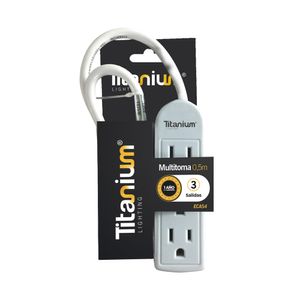 Toma Multiuso Titanium Eca54 3Posiciones 0, 5Mt Cable