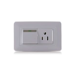 Toma + Interruptor Mercury Eti12 Blanco