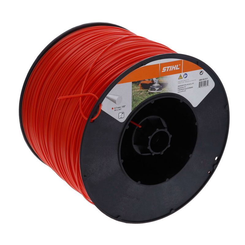 Nylon-Para-Guadana-Stihl-Redondo-27-mm-Rojo-Rollo-x-869-Mts