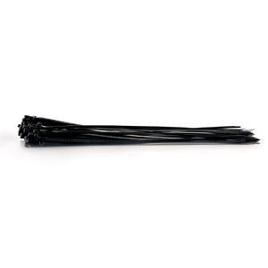 Amarre Plastico Mercury 2.5 X 150Mm Em P28 Negro (Paqx100)