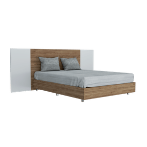 Cama 140 Nebraska RTA Miel + Blanco