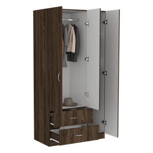 Closet Austral 3P 180 X 90 X 47 RTA Coñac + Blanco