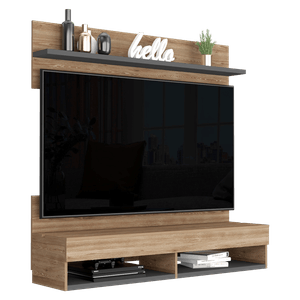 Panel TV Wall 2A RTA Miel + Plomo