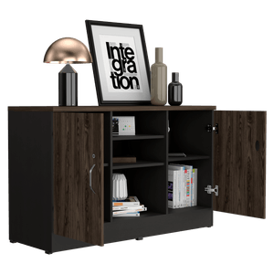 Gabinete home office 2 puertas RTA Coñac Wengue