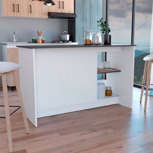 Isla de Cocina Juniper 90 X 150 RTA Blanco Onix