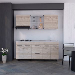Cocina 180 Ankara Mzn DER RTA Ceniza Blanco
