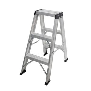 Escalera Tijera Aluminio 3 Peldaños 90 Cms