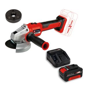 Minipulidora 4-1/2" Inalámbrica Brushless 18V 8500 Rpm Incluye 1 Batería 4.0 Ah Y Cargador Einhell AXXIO 18/115 Q KIT