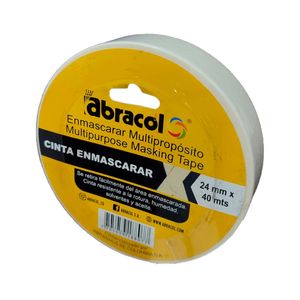 Cinta de Enmascarar Multiusos 1"x 40 metros Abracol