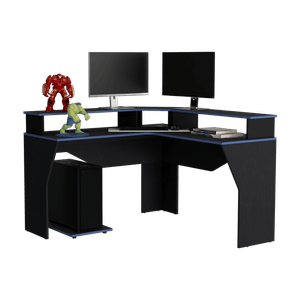 Escritorio Gamer Guma 88X127X127 RTA Wengue Azul
