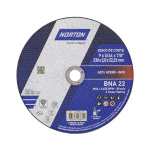 Disco Norton -Bna22  9"X5/64Metal -Inox(25)