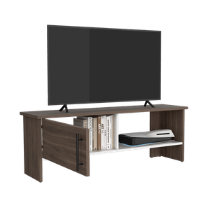 Mesa Tv Navia con puerta 42,1x120,3x31,1 RTA Milan + Blanco Mqz