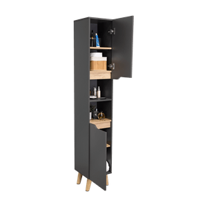Mueble para Baño Alto Laurent 180x30x33 RTA Plomo Duna