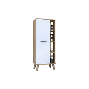 Mueble Auxiliar de Baño Kensington 125x51x35 RTA Fresno Eu + Blanco Mqz