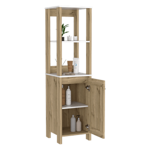 Mueble Optimizador 1 Bath Bi-color 150x40x40 RTA Blanco/Duna