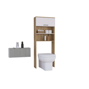 Ahorrador de Espacio Kensington 160x63x25 RTA Fresno Europeo + Blanco Mqz