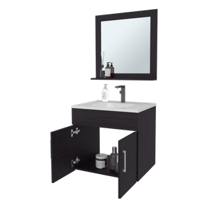 Set Mueble de Baño Blake + Espejo 53X61X45 RTA Wengue ZF