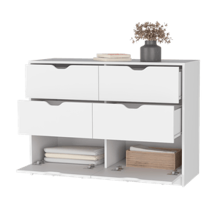 Comoda 4 Cajones Basilea 77X107X41 RTA Blanco Marquez ZF