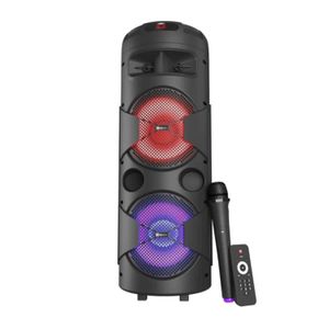 Parlante Klip Xtreme KLS-601 Micrófono WLS con batería Negro