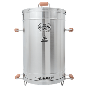 Barril Asador LÍNEA LITE Acero Inox. 430 Mediano 45 Lbs (30 - 35 personas)