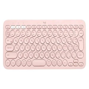 Teclado portátil Pebble 2 K380 Logitech Bluetooth rosa