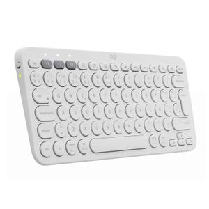 Teclado portátil K380 Logitech Bluetooth color blanco hueso