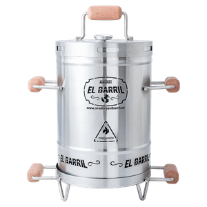 Barril Asador LÍNEA LITE Acero Inox. 430 Mini 10 Lbs acero 430 (Para 8 a 10 personas)