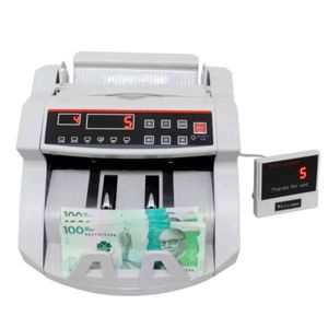 Contador de billetes con detector Jaltech con LCD grande blanco