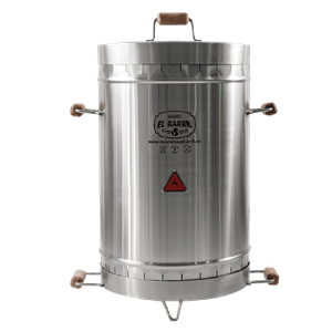 Barril Asador Premium Acero Inoxidable Mediano 25-30 Lbs quirúrgico 304 calibre 16 (25-30 personas)