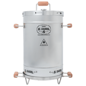 Barril Asador LÍNEA LITE Acero Inox. 430 Pequeño 30 Lbs (15 - 18 personas)