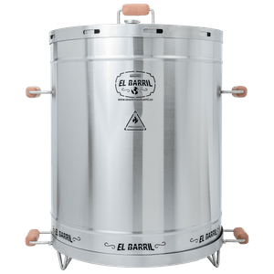 Barril Asador LÍNEA LITE Acero Inox. 430 50 Lbs (50 o 60 personas)