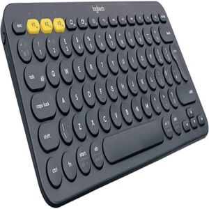 Teclado portátil Pebble 2 K380 Logitech Bluetooth grafito