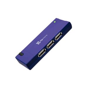 Multipuerto USB Klip Xtreme KUH-400A azul