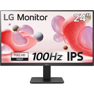 LG 24MR400-B Monitor IPS FHD de 3 Lados sin Bordes de 100 Hz con AMD FreeSync, tamaño de 24 Pulgadas, Negro