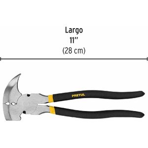 Pinza de hacendado 11" mango de pvc Pretul