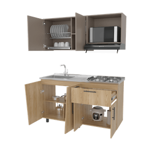 Cocina 150 Emilia Izq RTA Fresno Taupe
