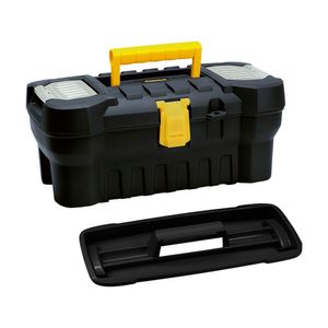 Caja de herramientas 16" negra tapa panal rimax