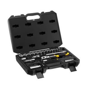 Juego de Copas Mixtas 45 Piezas Cuadrante 3/8" Stanley