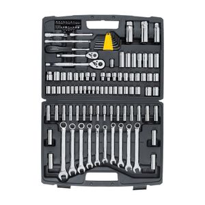 Juego de herramientas de 123 Piezas Cuadrante 1/4"-3/8" Stanley 94-374