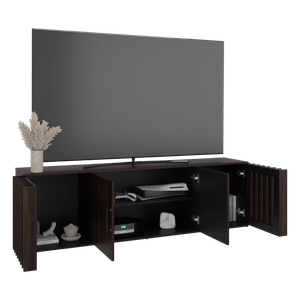 Mueble Tv Brown 75" 54X180X36 RTA Nogal Wengue ZF