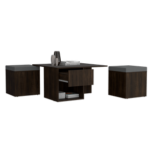 Mesa de Centro Lucien 45X80X80 RTA Nogal ZF