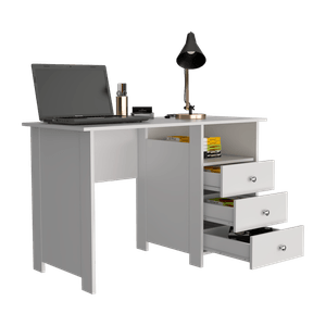Escritorio Bianco 3 Cajones 75X120X55 RTA Blanco ZF